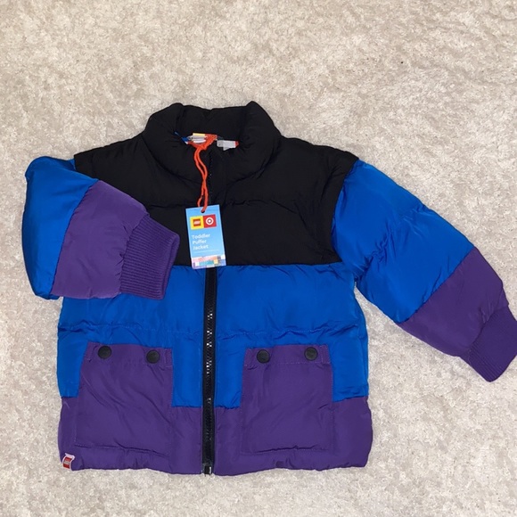 2T Toddler Color Block Puffer Jacket - LEGO Collection x Target Black Bl… - Picture 5 of 9